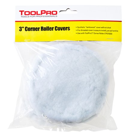 TOOLPRO 3 in Corner Roller Replacement Covers 5Pack, 5PK TP07030